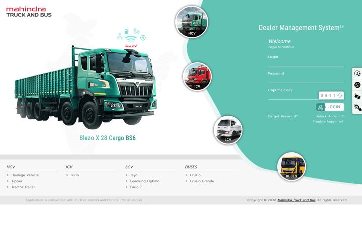 Screenshot of mahindradna.com
