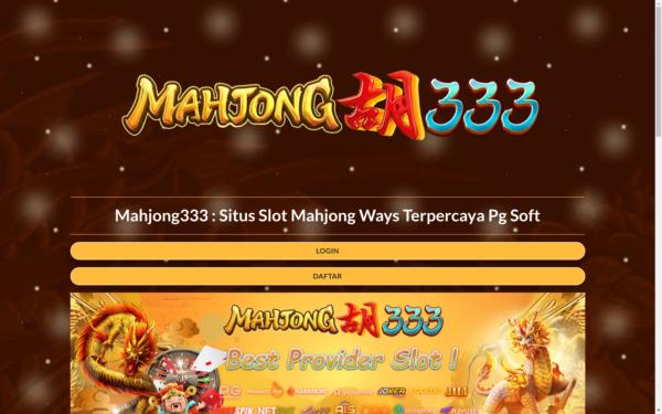 Screenshot of mahjong333indo.com