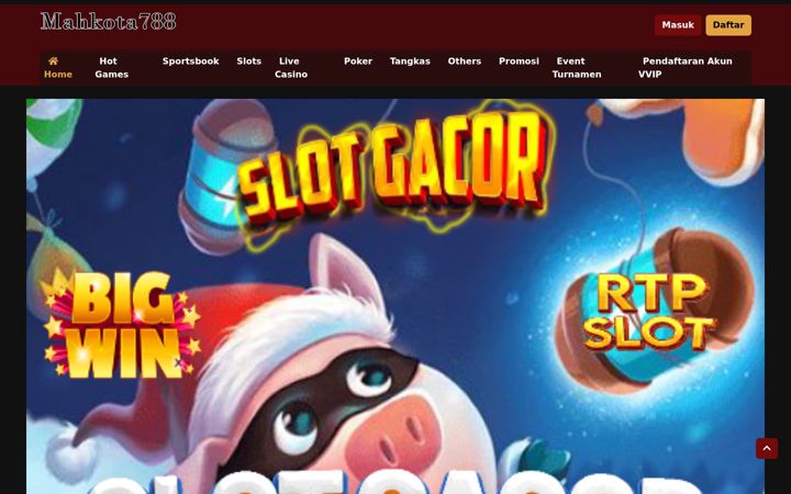 Screenshot of mahkota788.com