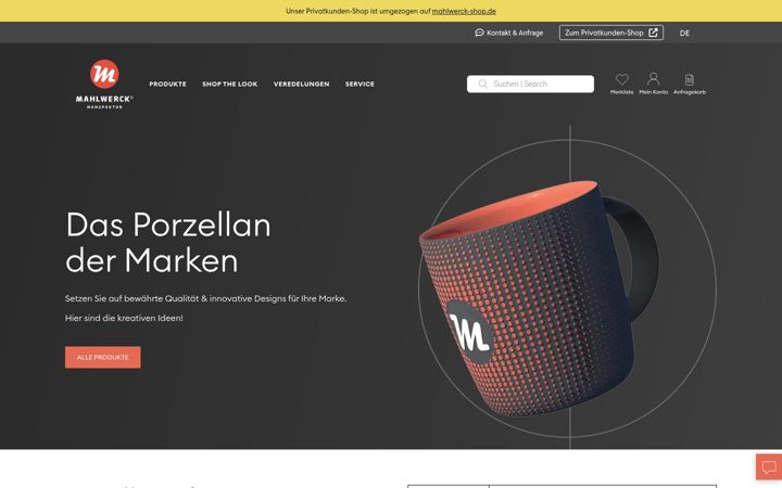 Screenshot of mahlwerck.eu
