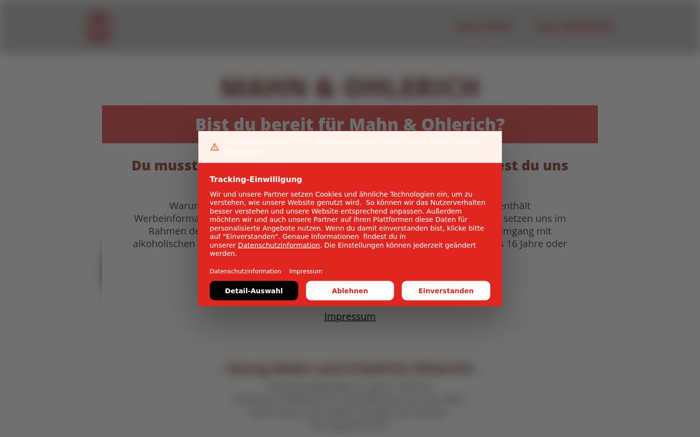 Screenshot tal-banner tal-kunsens muri qabel kwalunkwe interazzjoni