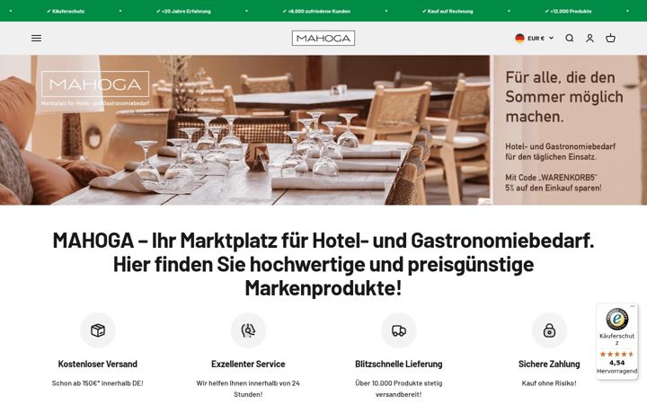 Screenshot of mahoga.de