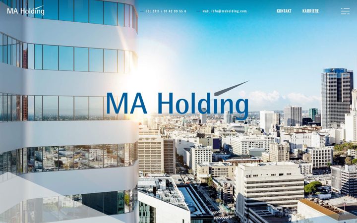 Screenshot of maholding.com