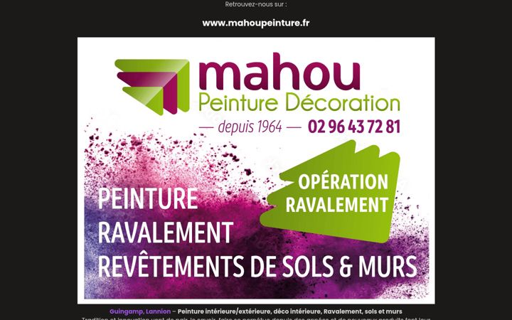 Screenshot of mahou-peinture.fr