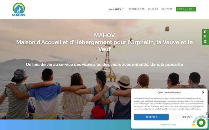 Screenshot of mahov.fr