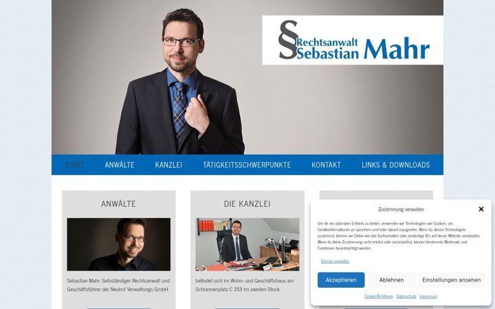Screenshot of mahr-kanzlei.de