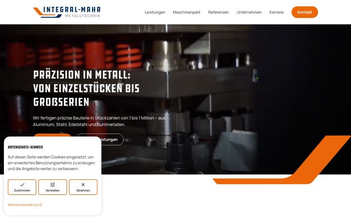 Screenshot of mahr-metalltechnik.de