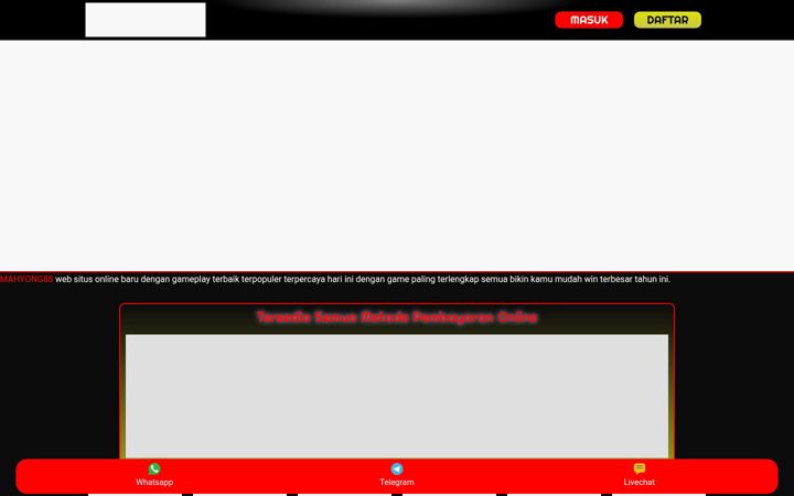 Screenshot of mahyong88.net