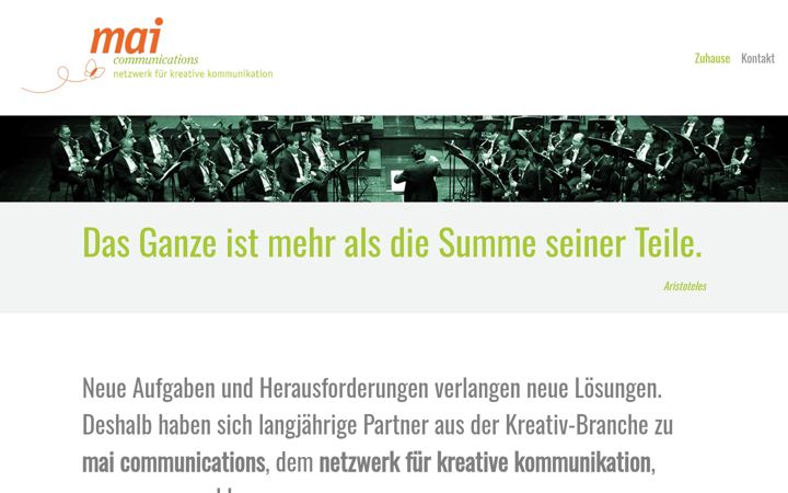 Screenshot of mai-communications.de