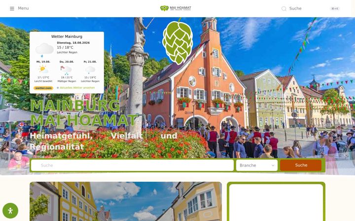 Screenshot of mai-hoamat.de