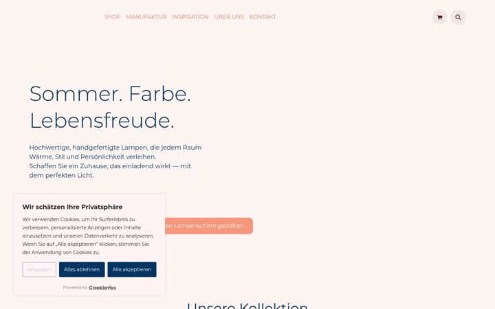 Screenshot of mai-lampen.com