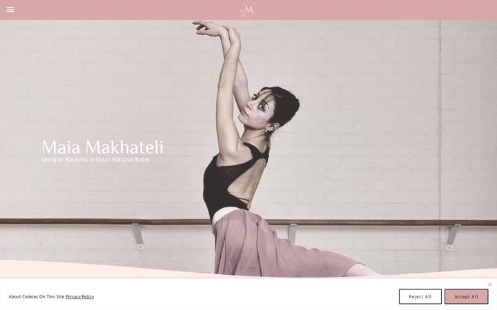 Screenshot of maia-makhateli.com