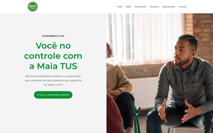 Screenshot of maiatus.com.br