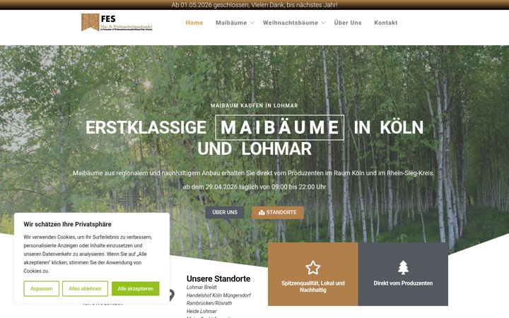 Screenshot of maibaum-schmitz.de