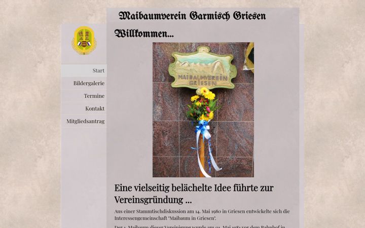 Screenshot of maibaumverein-garmisch-griesen.de