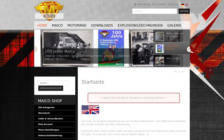 Screenshot of maico-koestler.de