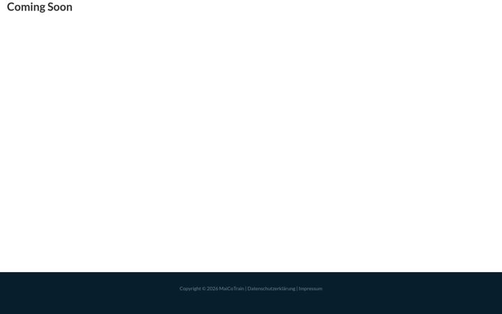 Screenshot of maicotrain.de