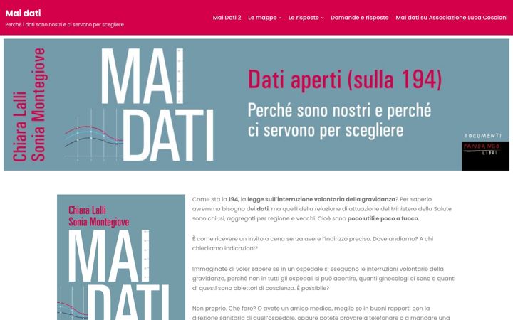Screenshot of maidati.it