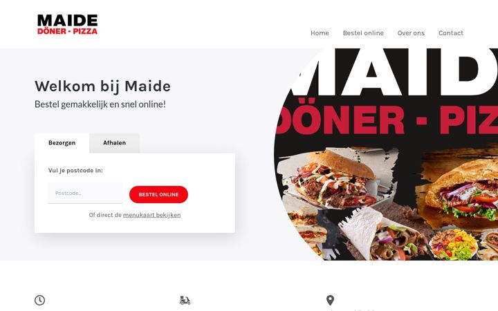 Screenshot of maide.nl