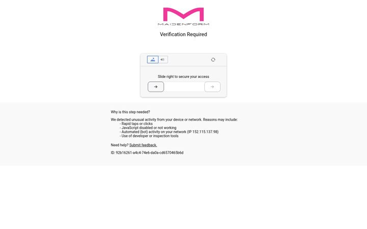 Screenshot of maidenform.com