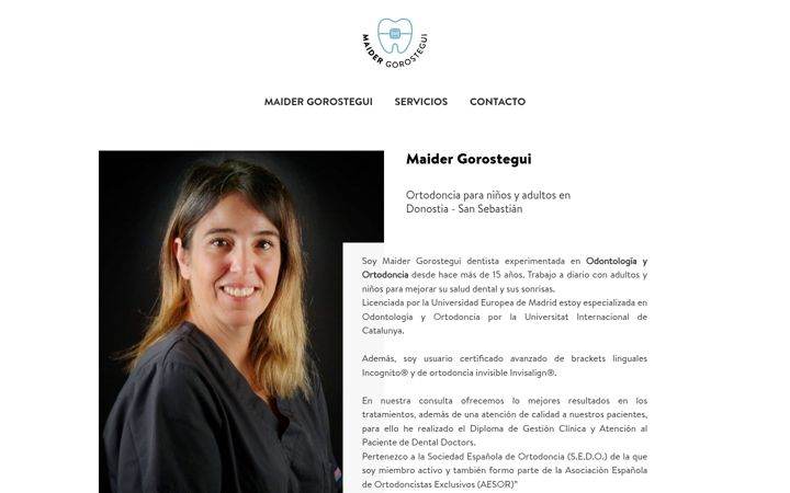 Screenshot of maidergorostegui.com