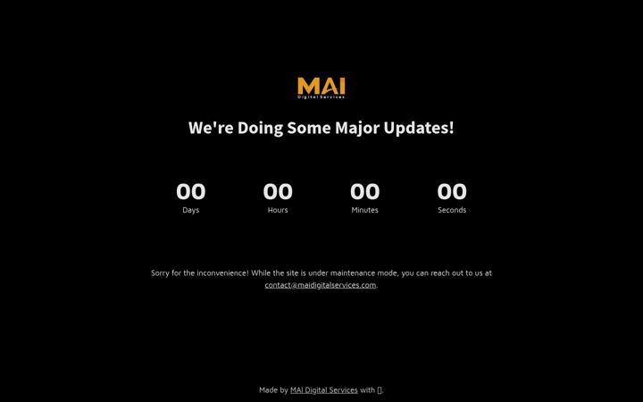Screenshot of maidigitalservices.com