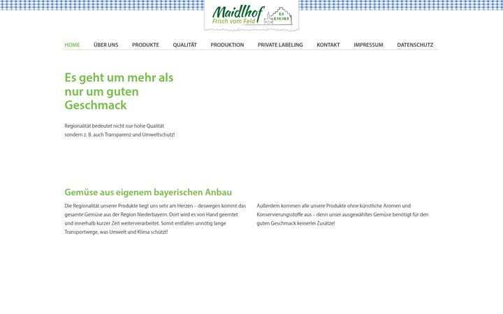 Screenshot of maidl-gemuese.de