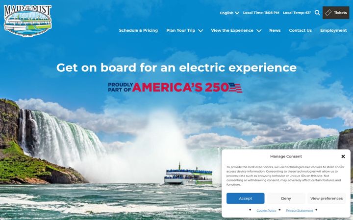 Screenshot of maidofthemist.com