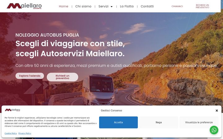 Screenshot of maiellarobus.com