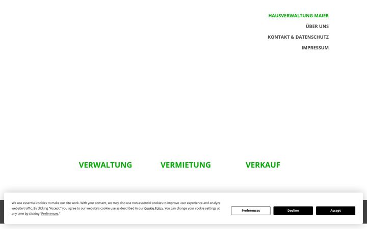 Screenshot of maier-hausverwaltungen.de