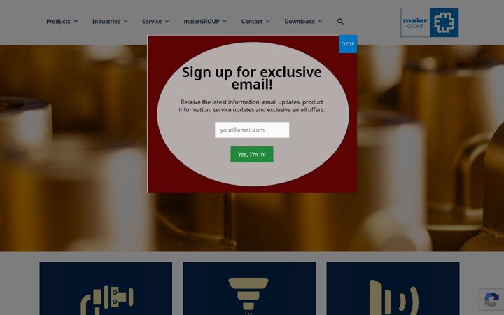 Screenshot of maieramerica.com