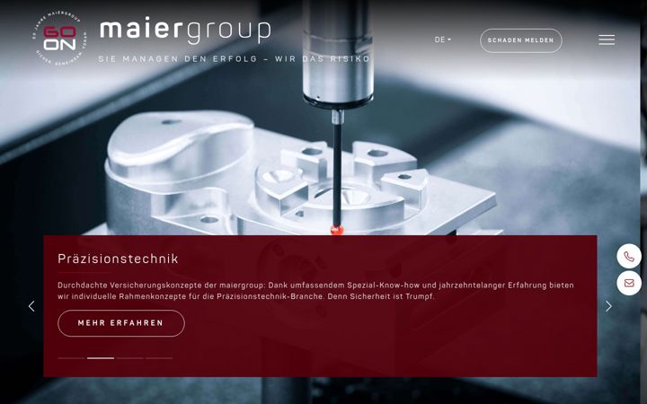 Screenshot of maiergroup.com