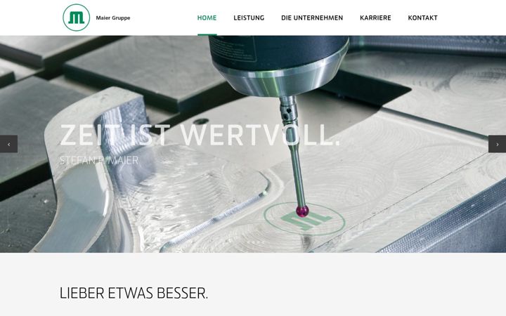 Screenshot of maiergruppe.com