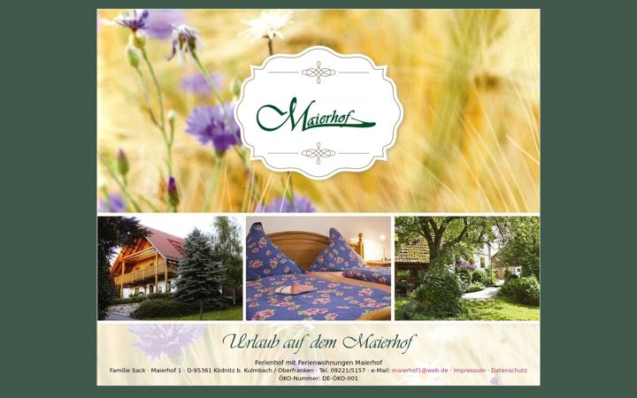 Screenshot of maierhof.tv