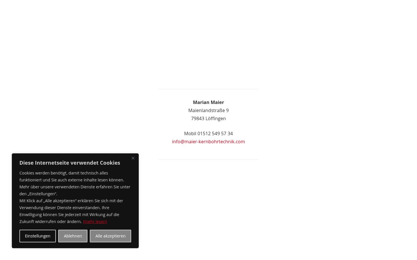 Screenshot tal-banner tal-kunsens muri qabel kwalunkwe interazzjoni