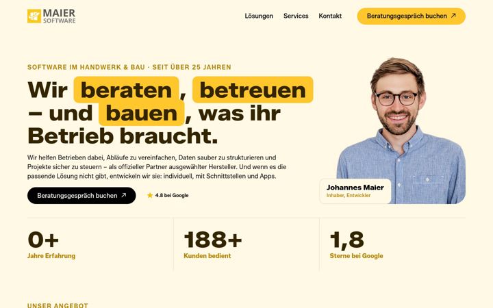 Screenshot of maiersoftware.de