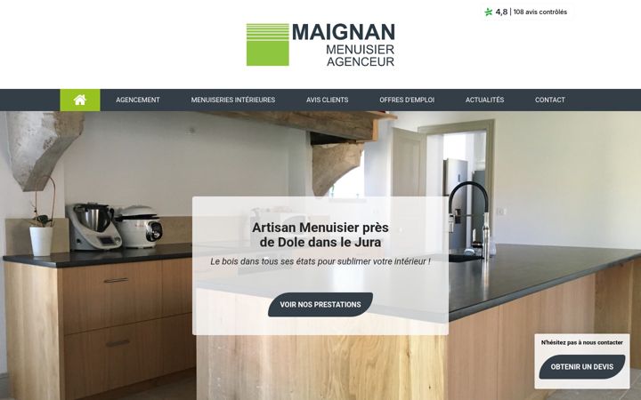 Screenshot of maignan-sas.com