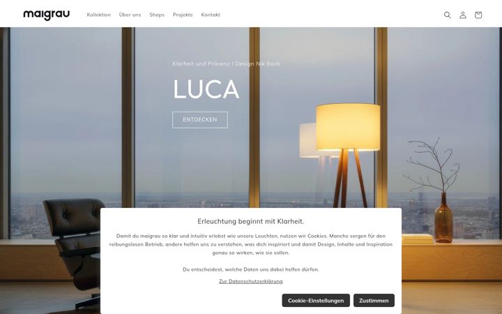 Screenshot of maigrau.com