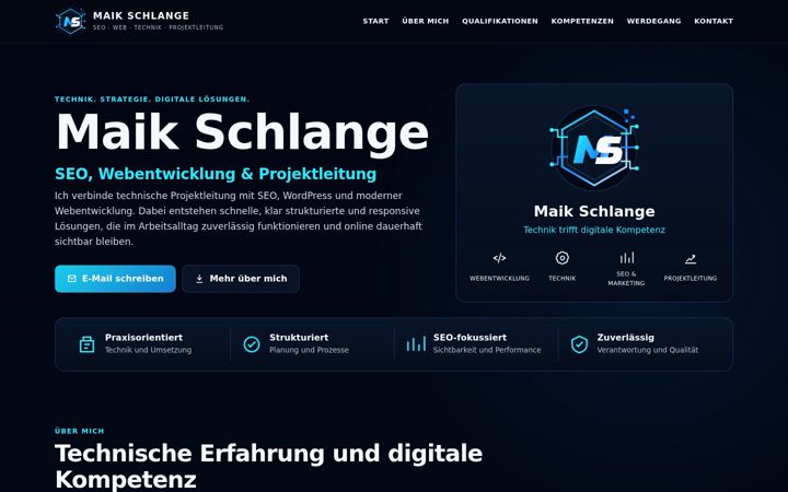 Screenshot of maik-schlange.de