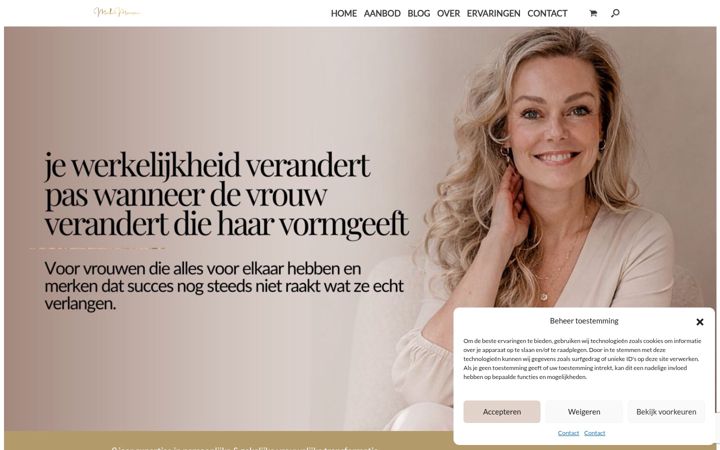 Screenshot of maikemaessen.nl