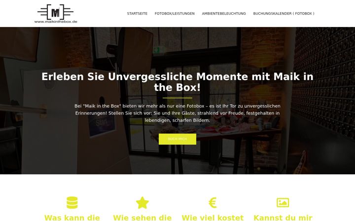 Screenshot of maikinthebox.de