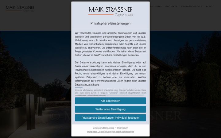 Screenshot of maikstrassner.com