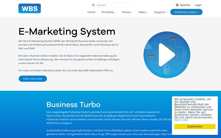 Screenshot of mail-marketing-software.com
