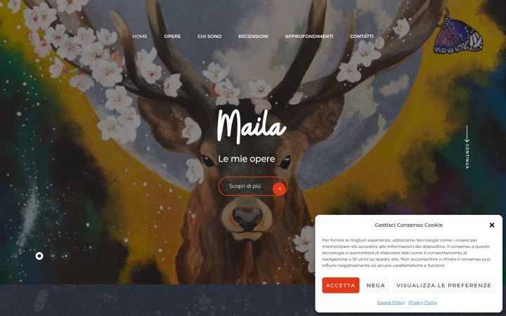 Screenshot of mailamangiapanello.it