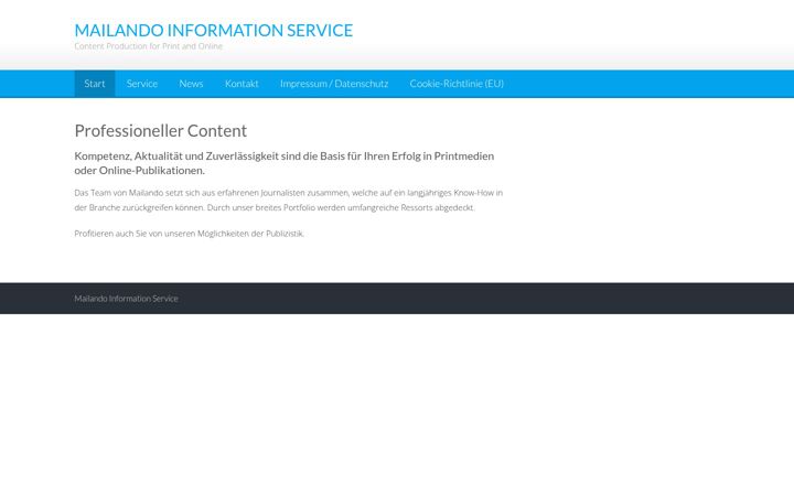 Screenshot of mailando.de