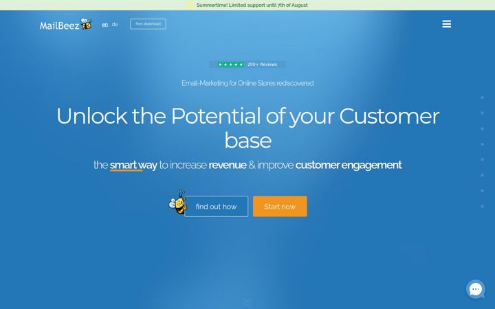 Screenshot of mailbeez.com
