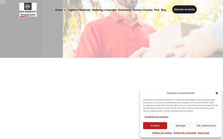 Screenshot of mailboxesetcsantacruzdetenerife.es
