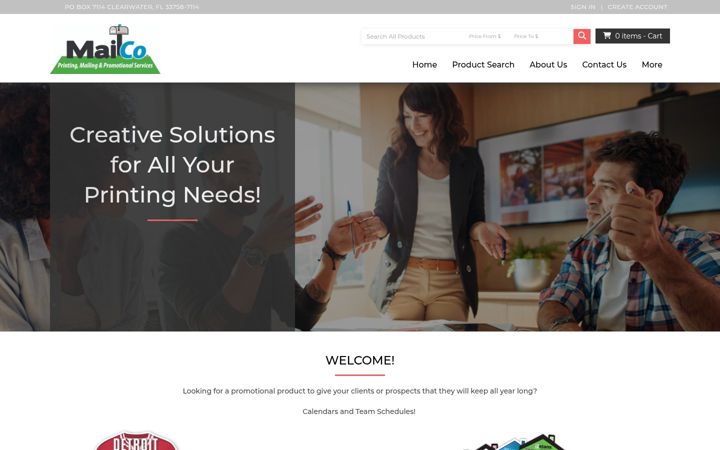 Screenshot of mailcopromo.com