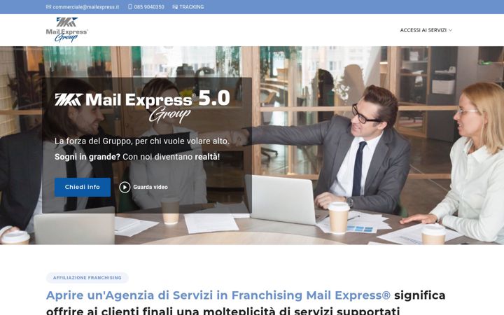 Screenshot of mailexpress.it