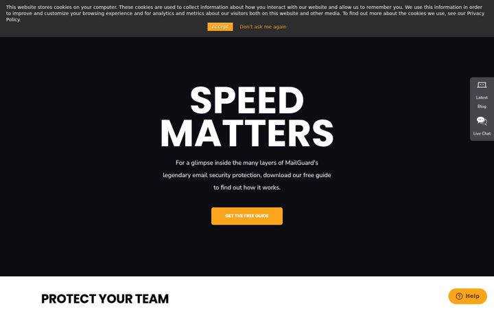 Screenshot of mailguard.com.au